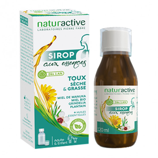 Naturactive sirop aux essences toux sèches & grasse 120ml - 80519 