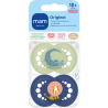 MAM Original 18+ mois – Sucettes Anatomiques Silicone x2 - Motifs Aléatoires