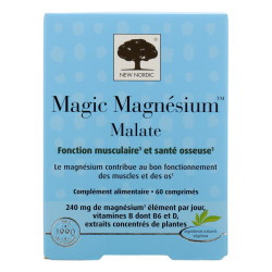New Nordic Magic Magnésium Malate 60 comprimés