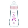 MAM Biberon en verre 260 ml rose débit 2