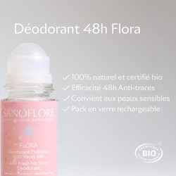 Sanoflore Déodorant Flora Roll-On 48h 50 ml