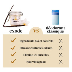 Exode Déodorant naturel Vanille 50 g